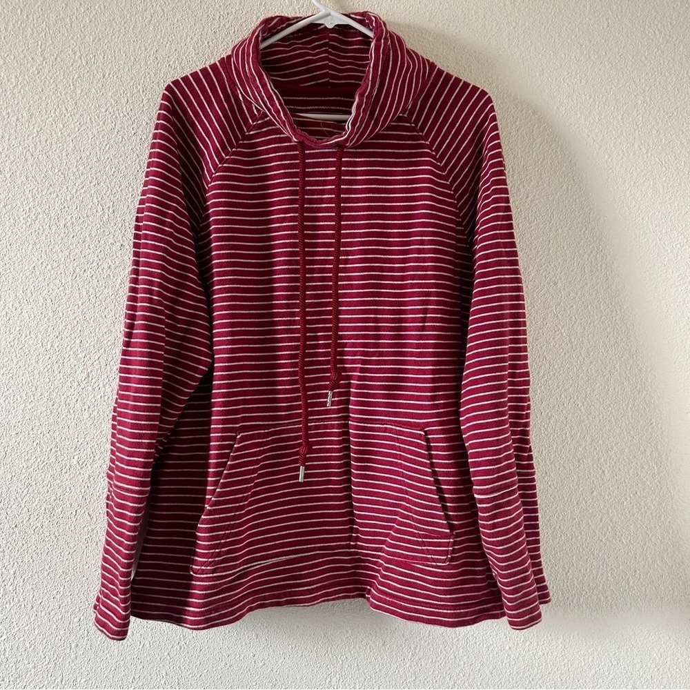 Striped Red Women's Sweater